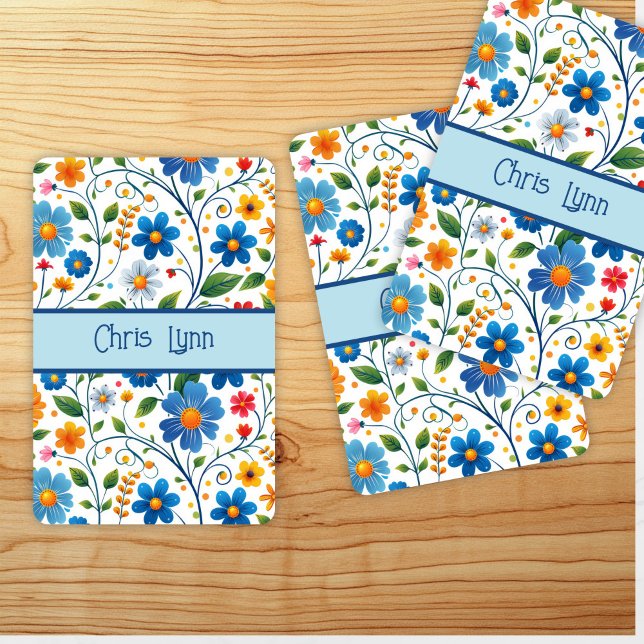 Mod Abstrakta Blommor Tema Casinokort (Skapare uppladdad)