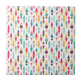 Mod av färgad Vintage Inspired Ceramic Tile Kakelplatta