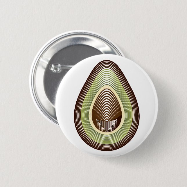 mod avocado knapp (Framsida & baksida)