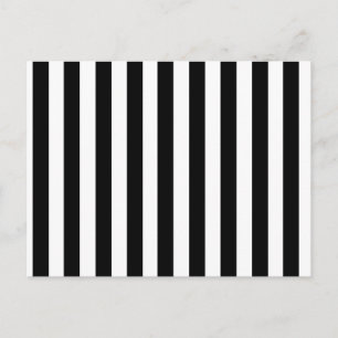 Mod Black and White Rand Mönster Vykort