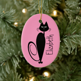 Mod Black Kattunge Ornament