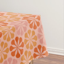 Mod blomma mönster (rosa och orange)