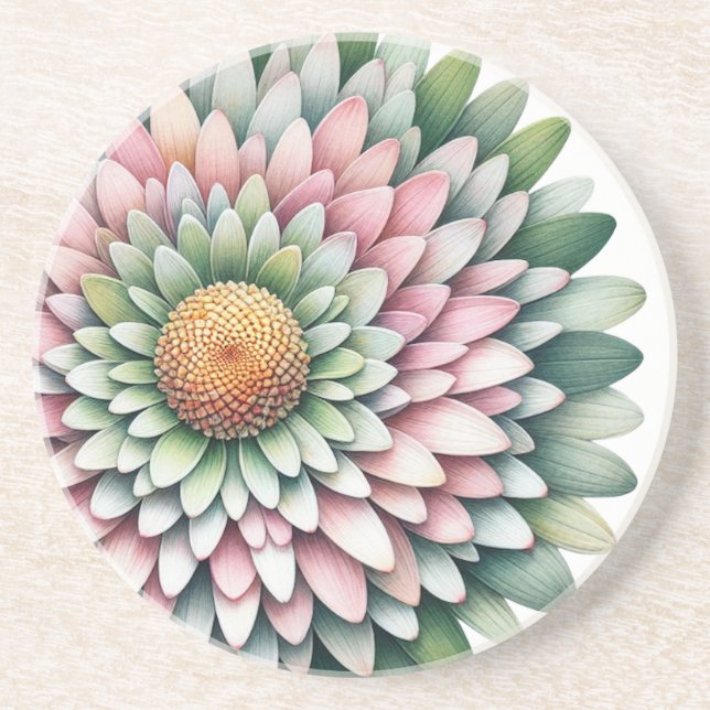 Mod blomma - Rosa, försäljning och Gult partiellt Underlägg (Framsidan)