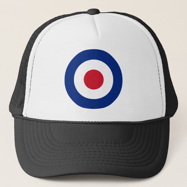 MOD Blue Red and White Baseball Cap | MOD-gåvor Truckerkeps (Framsida)