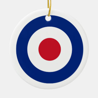 MOD Blue Red and White Ceramic Ornament | MOD Gift