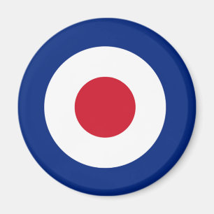 MOD Blue Red and White Round Magnet MOD-gåvor