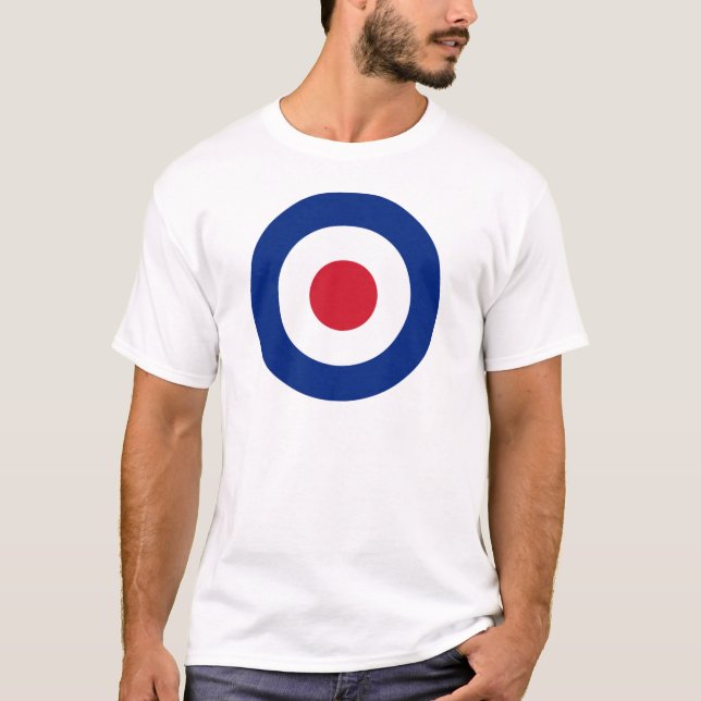 MOD Blue Red and White t shirt (Framsida)