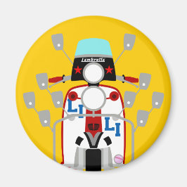 Mod Brit popart Scooter Magnet