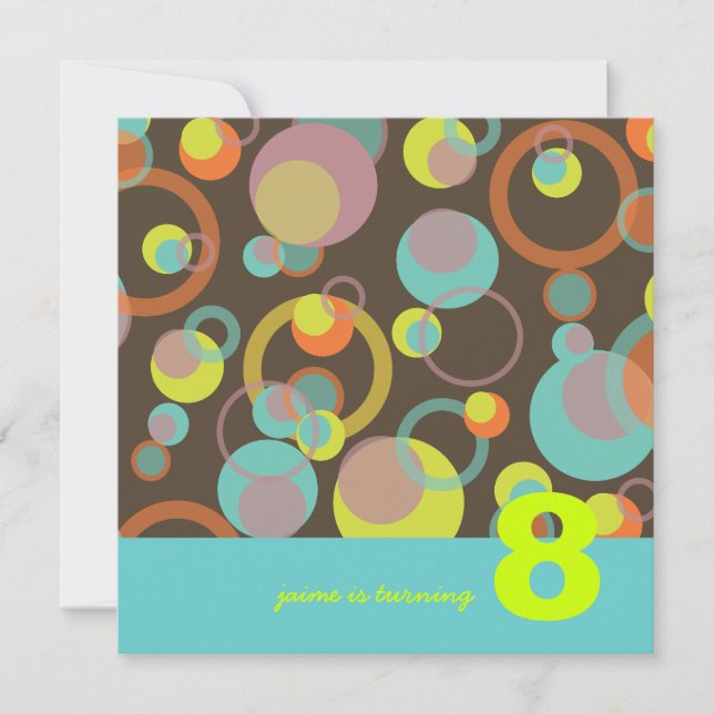 Mod Bubbles-inbjudningar Inbjudningar (Framsida)