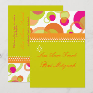 MOD BUBBLES/RETRO BAT MITZVAH INBLANDNING INBJUDNINGAR