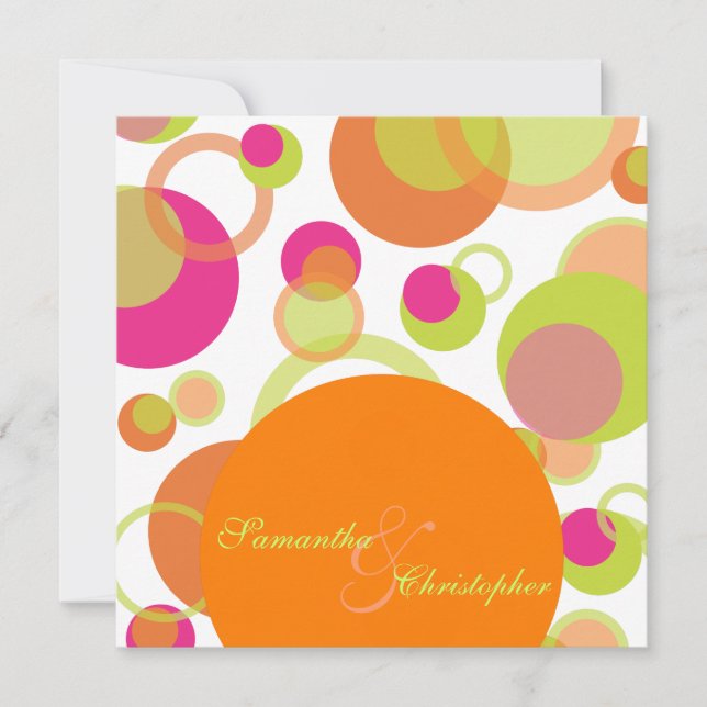 Mod bubblor/contemporary-inbjudningar inbjudningar (Framsida)