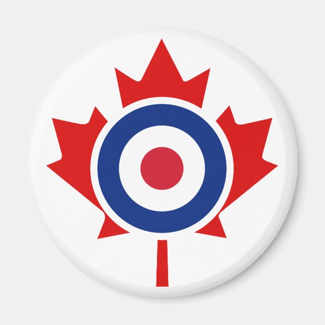 Mod Canada Curling Hockey Target Magnet (Framsidan)