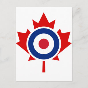 Mod Canada Curling Hockey Target Roundel Vykort