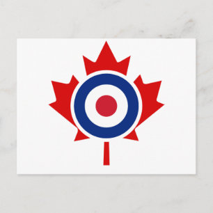 Mod Canada Curling Hockey Target Roundel Vykort