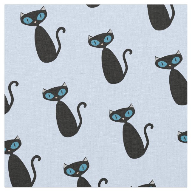 Mod Cat Fabric Tyg (Närbild)