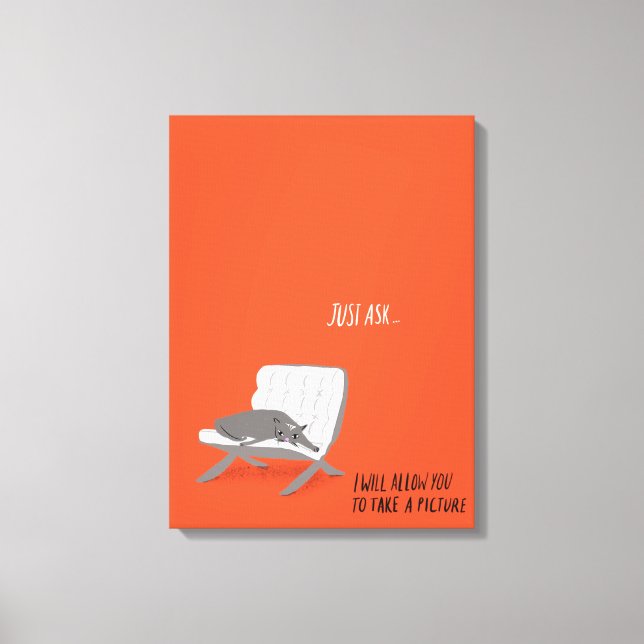 Mod Cats - fråga bara Canvastryck (Framsida)