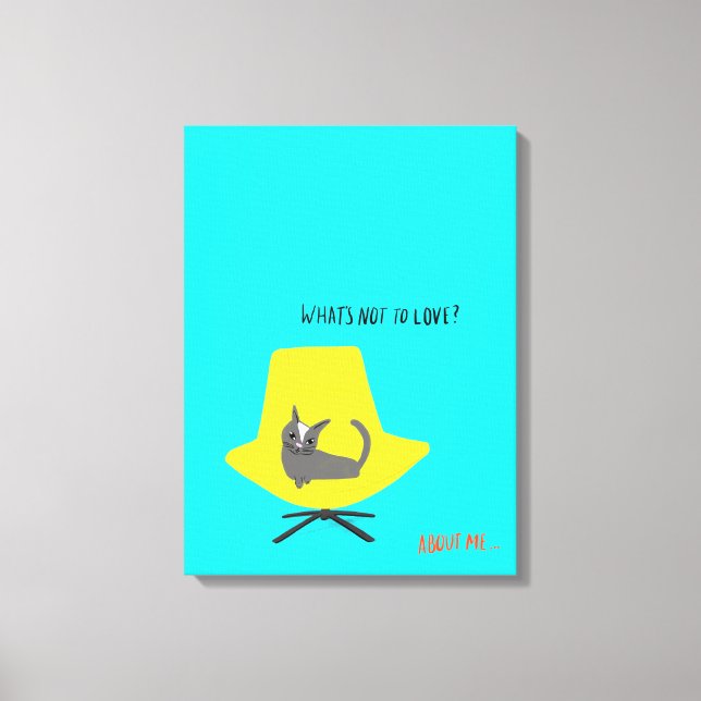 Mod Cats - vad är inte för Kärlek? Canvastryck (Framsida)