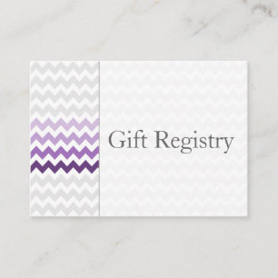 Mod Chevron lila Ombre Gift-kontokort Tilläggskort