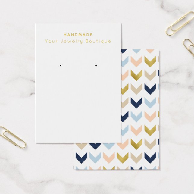 Mod Chevron Visning Cards Visitkort (Kontor)