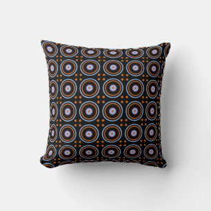 Mod Circles 6 Black Kudde