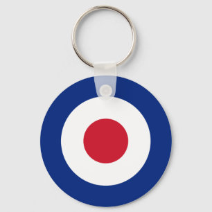 Mod - Classic Roundel - Bullseye Archery Target Nyckelring