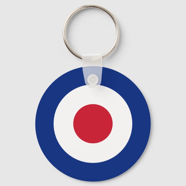 Mod - Classic Roundel - Bullseye Archery Target Nyckelring (Framsida)