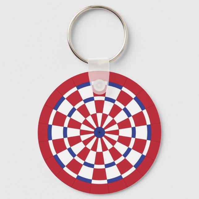 Mod Dartboard Nyckelring (Framsida)
