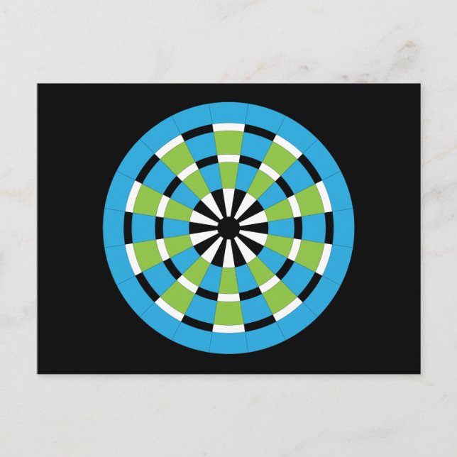 Mod Dartboard Vykort (Framsida)