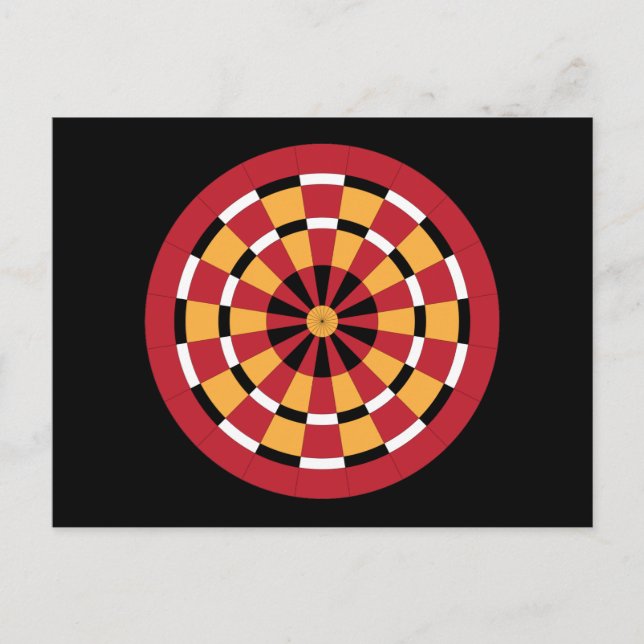 Mod Dartboard Vykort (Framsida)