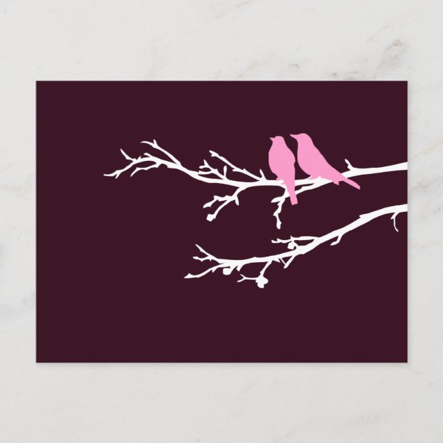 mod fåglar vykort (Framsida)