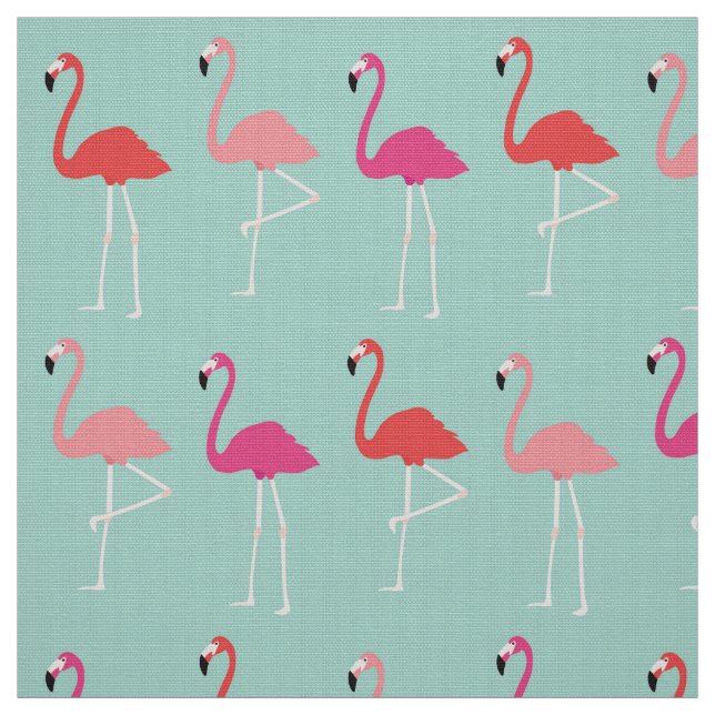 Mod Flamingos Tyg (Provkarta)