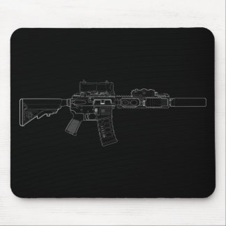Mod för CQBR MK18 0 svart Mousepad Musmatta