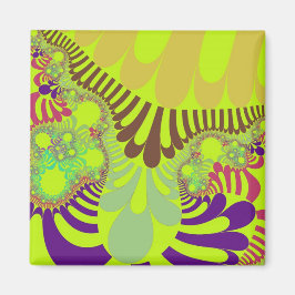 Mod för gult och Lila Magnet