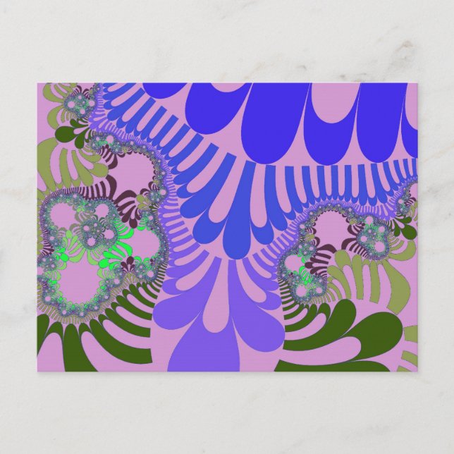 Mod för rosa och Lila Vykort (Framsida)