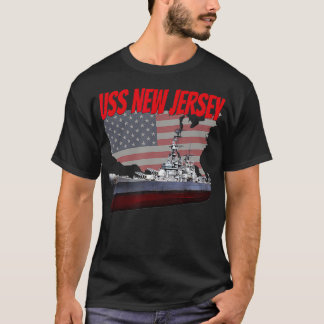 Mod för WW2-batterilivslapp USS New jersey Världsk T Shirt