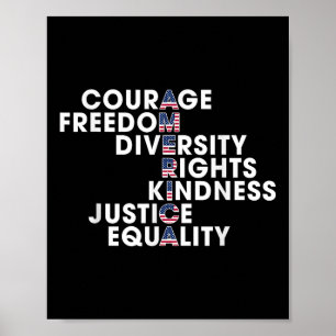Mod Frihet Mångfald Rättigheter Vänlighet Rättvisa Poster