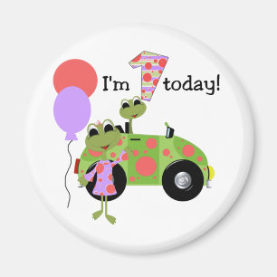 Mod Frogs 1:a födelsedag Magnet