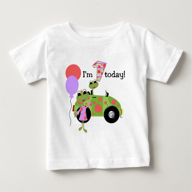 Mod Frogs 1:a födelsedag T-shirt (Framsida)