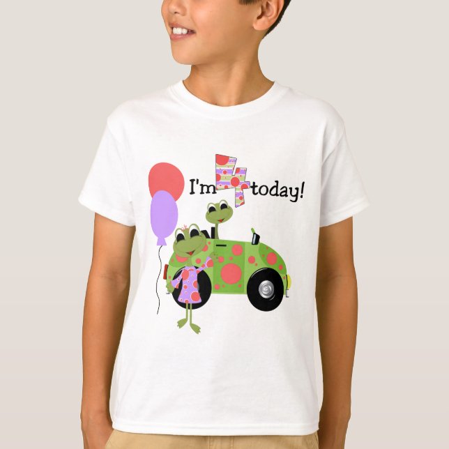 Mod Frogs 4e födelsedagen Tshirts och presenter (Framsida)