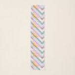 Mod Geo Chevron-grafik i Pastel Färg Sjal<br><div class="desc">Lägg till lite färg i din utrustning med det här Modet Geo Chevron Graphic Design i Pastel Färger Scarf.</div>