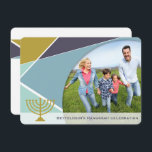 Mod Geometric Hanukkah Menorah Photo Julfest Inbjudningar<br><div class="desc">Designad av tjock*fa*tin. Enkel att anpassa med egen text,  bild eller bild. Kontakta tjock*fa*tin direkt om du vill ha anpassningsbar. Avgifter för anpassningsbar gäller. www.zazzle.com/fat_fa_tin www.zazzle.com/color_therapy www.zazzle.com/fatfatin_blue_knot www.zazzle.com/fatfatin_red_knot www.zazzle.com/fatfatin_mini_me www.zazzle.com/fatfatin_box www.zazzle.com/fatfatin_design www.zazzle.com/fatfatin_ink.</div>