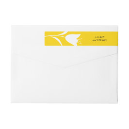 MOD GULT TULIP BRÖLLOP ETIKETTBAND