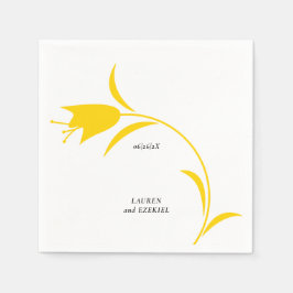 MOD GULT TULIP BRÖLLOP PAPPERSSERVETT