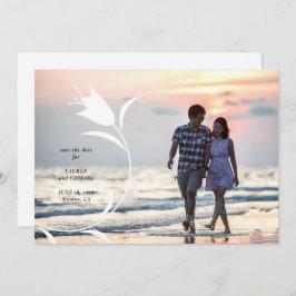 MOD GULT TULIP BRÖLLOP SPARA DATUM INBJUDNINGAR