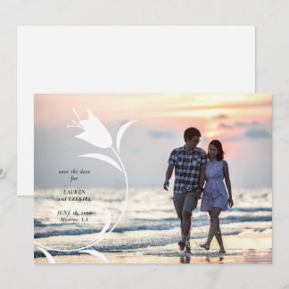 MOD GULT TULIP BRÖLLOP SPARA DATUM INBJUDNINGAR