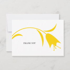 MOD GULT TULIP BRÖLLOP TACK KORT