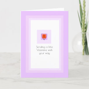 MOD Heart Kärlek Sending a Little Wish Valentine Kort