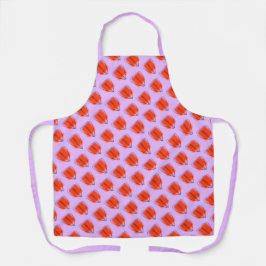 Mod Heart-övertryck, allt-över-utskrift Apron, med