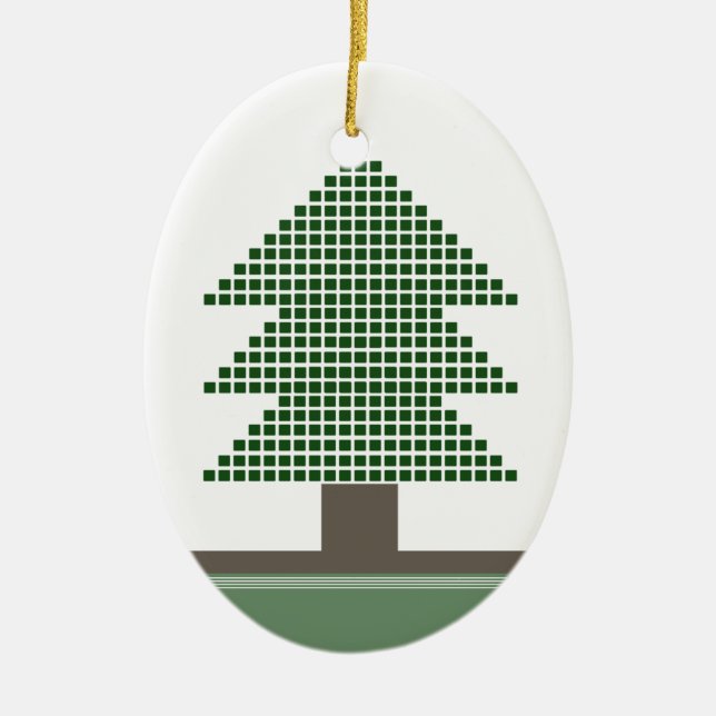 Mod Julgran Oval Ornament (Framsidan)