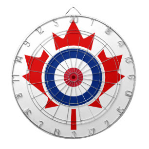 Mod Kanada Curling Hockey Target Roundel Darttavla